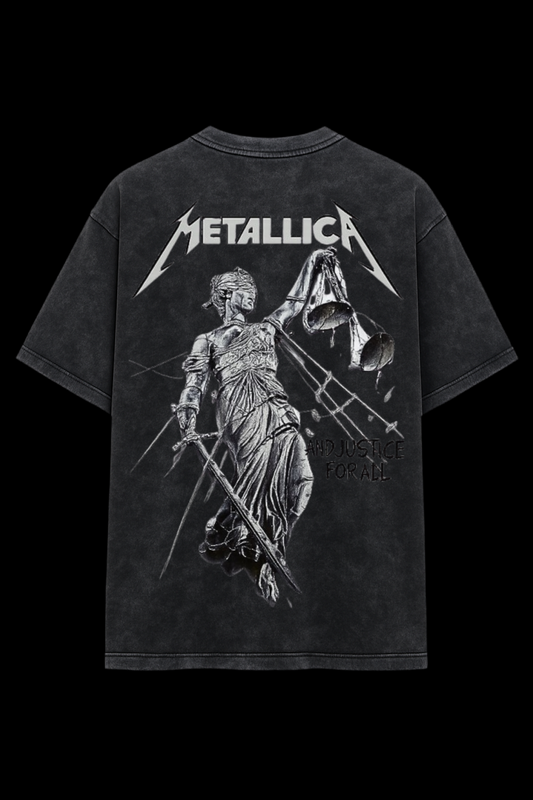 METALLICA ACID WASH OVERSIZE TEE