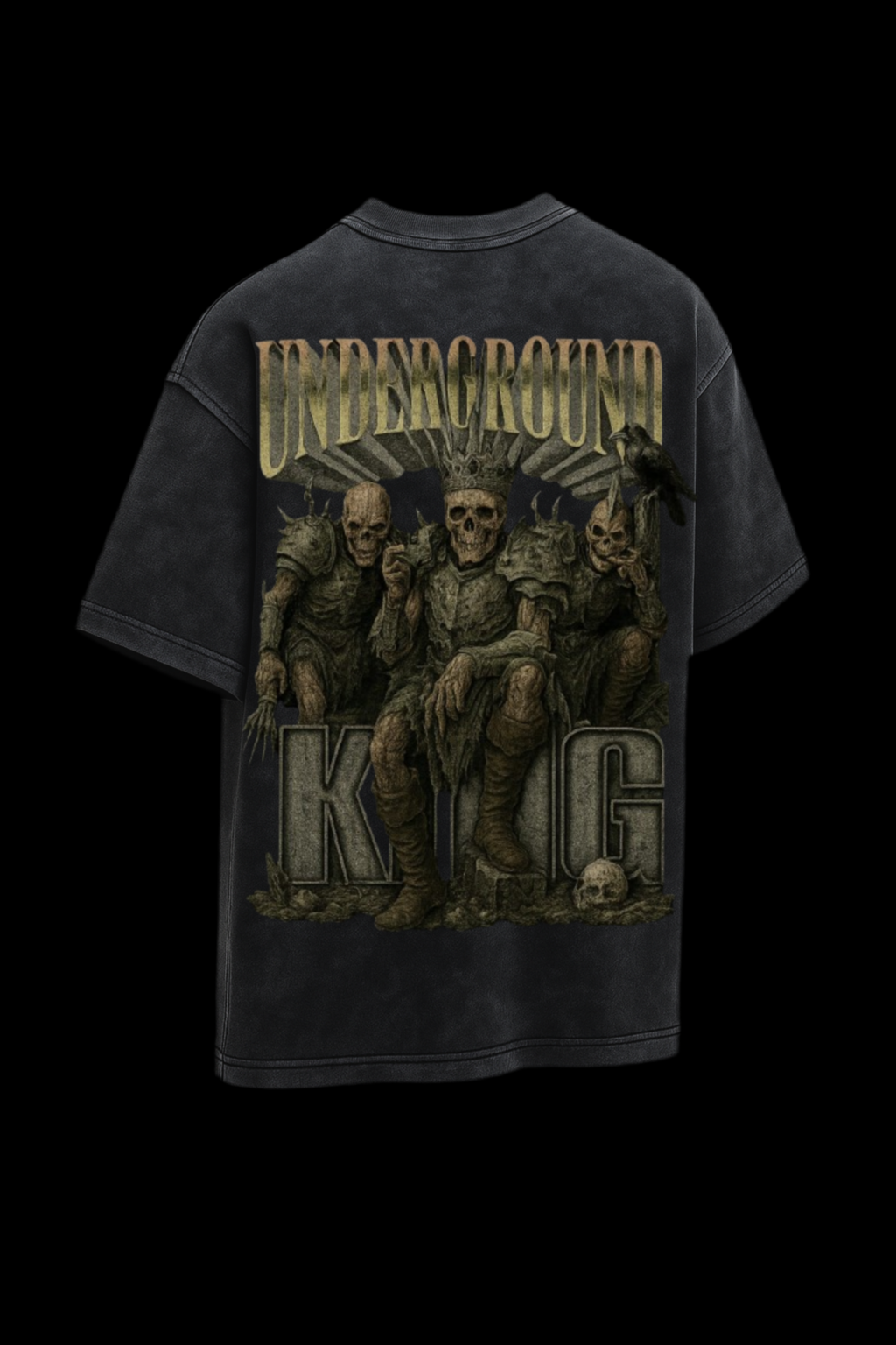 UNDERGROUND ACID WASH OVERSIZE TEE