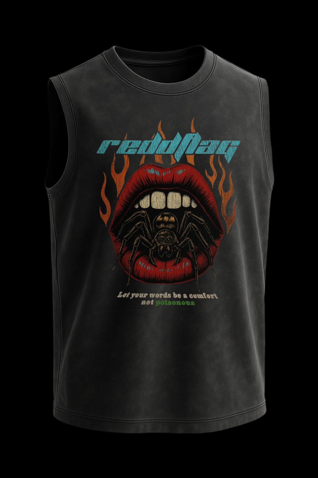 RED FLAG ACID WASH OVERSIZE TANK