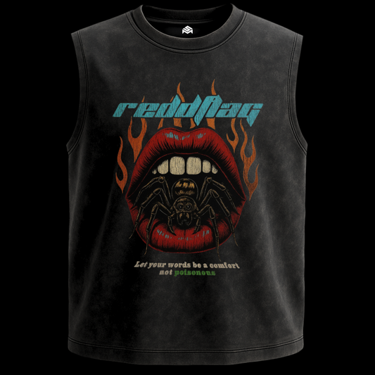 RED FLAG ACID WASH OVERSIZE TANK