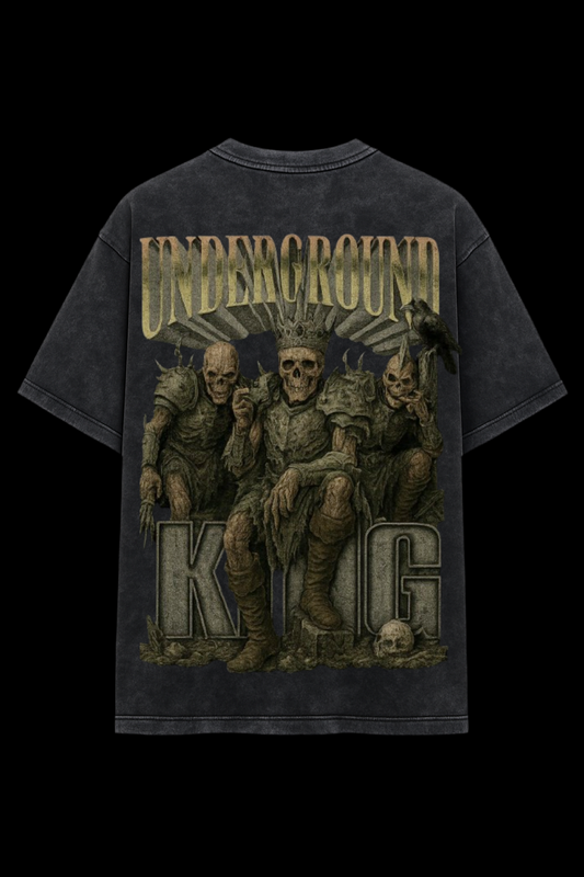 UNDERGROUND ACID WASH OVERSIZE TEE