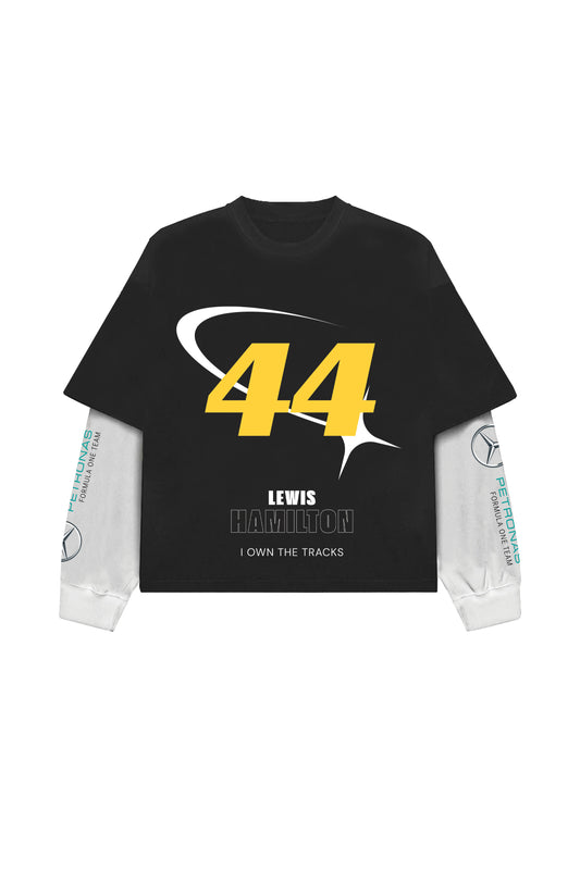 Lewis Hamilton B&W LS Oversized Tee