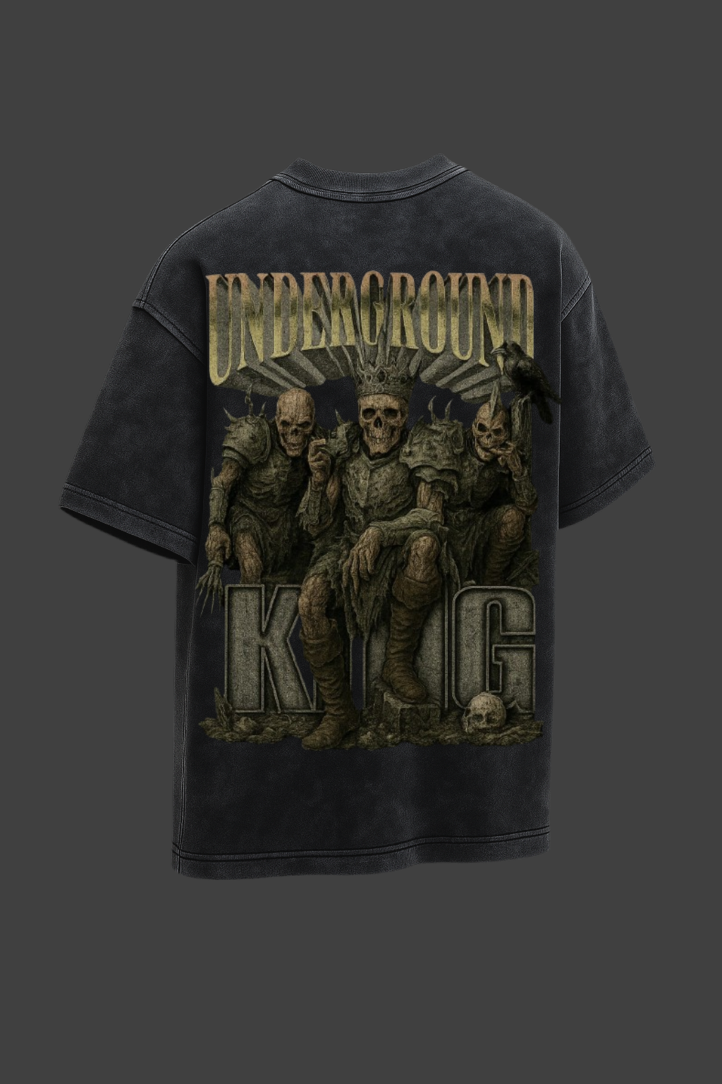 UNDERGROUND ACID WASH OVERSIZE TEE