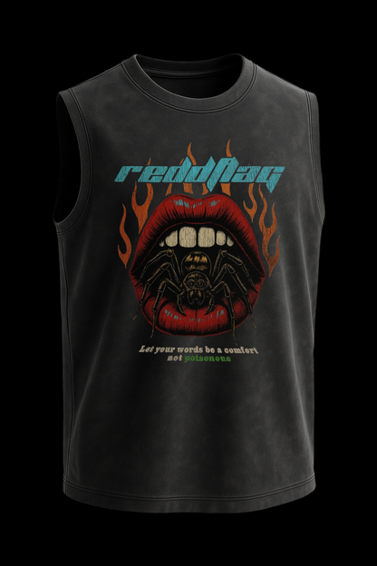 RED FLAG ACID WASH OVERSIZE TANK