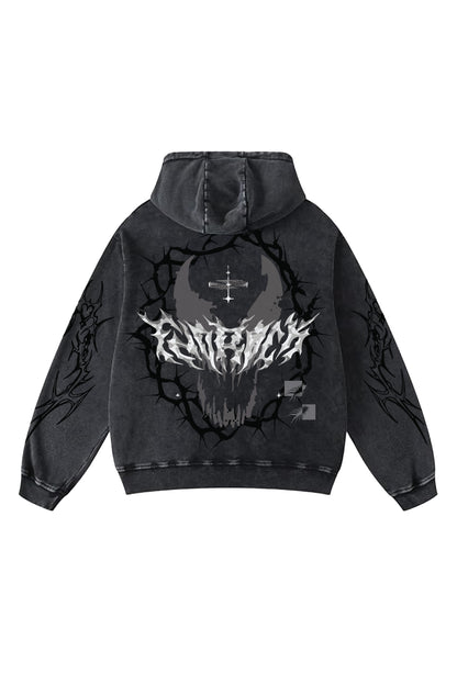 Lunar Eclipse Vinatge Oversized Hoodie