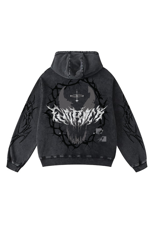 Lunar Eclipse Vinatge Oversized Hoodie