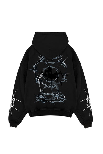 Crimson Sins Vintage Oversized Hoodie