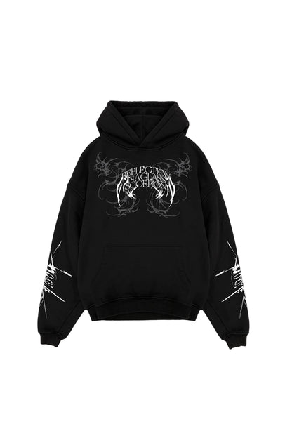 Crimson Sins Vintage Oversized Hoodie