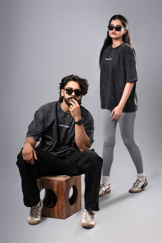 ROOKLY ACID WASH OVERSIZED TEE