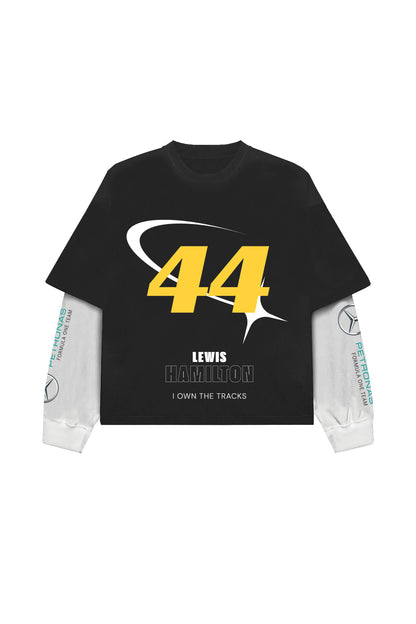 Lewis Hamilton B&W LS Oversized Tee