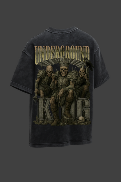 UNDERGROUND ACID WASH OVERSIZE TEE