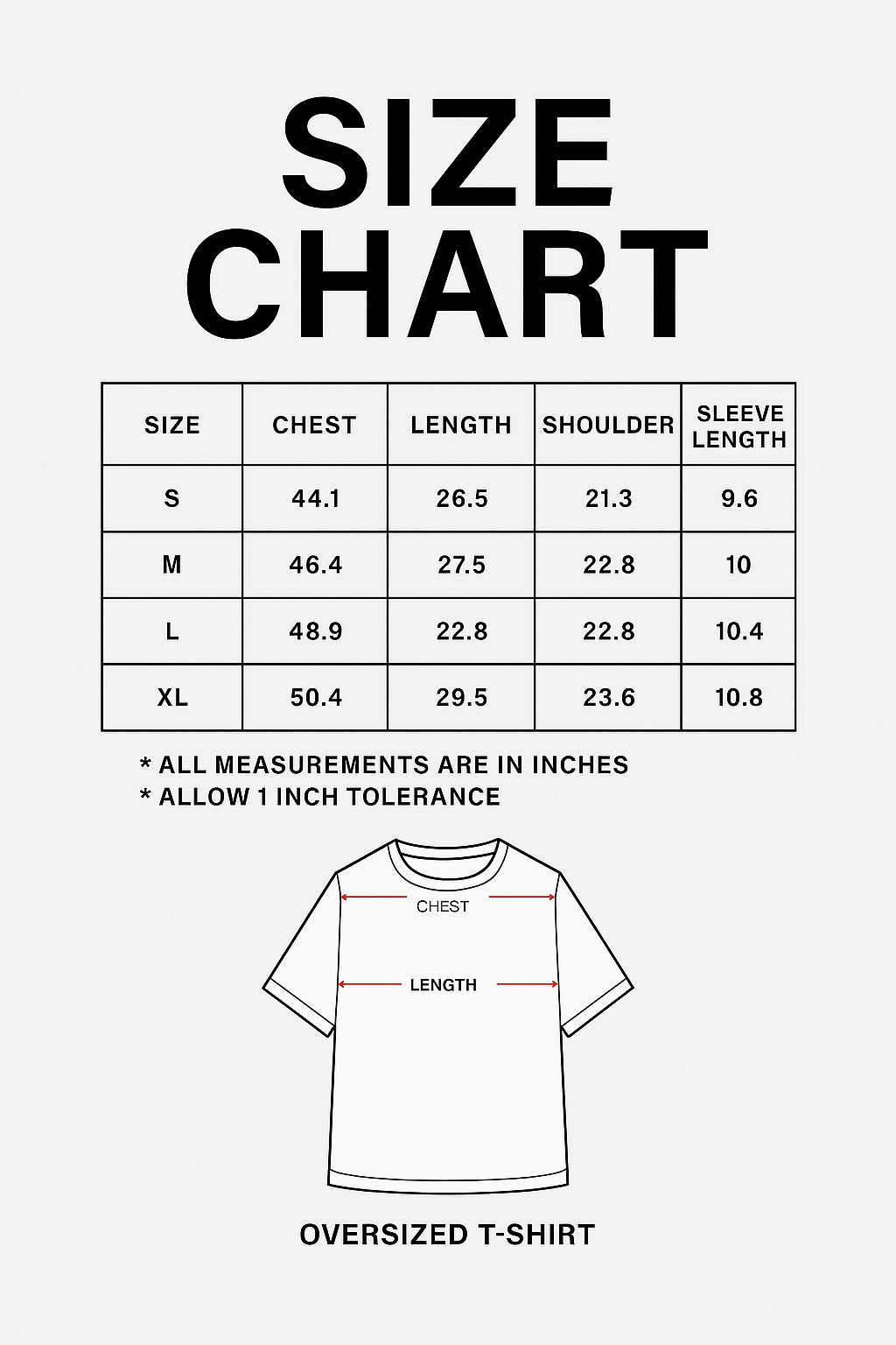 ANUBIC FEARLESS OVERSIZED TEE