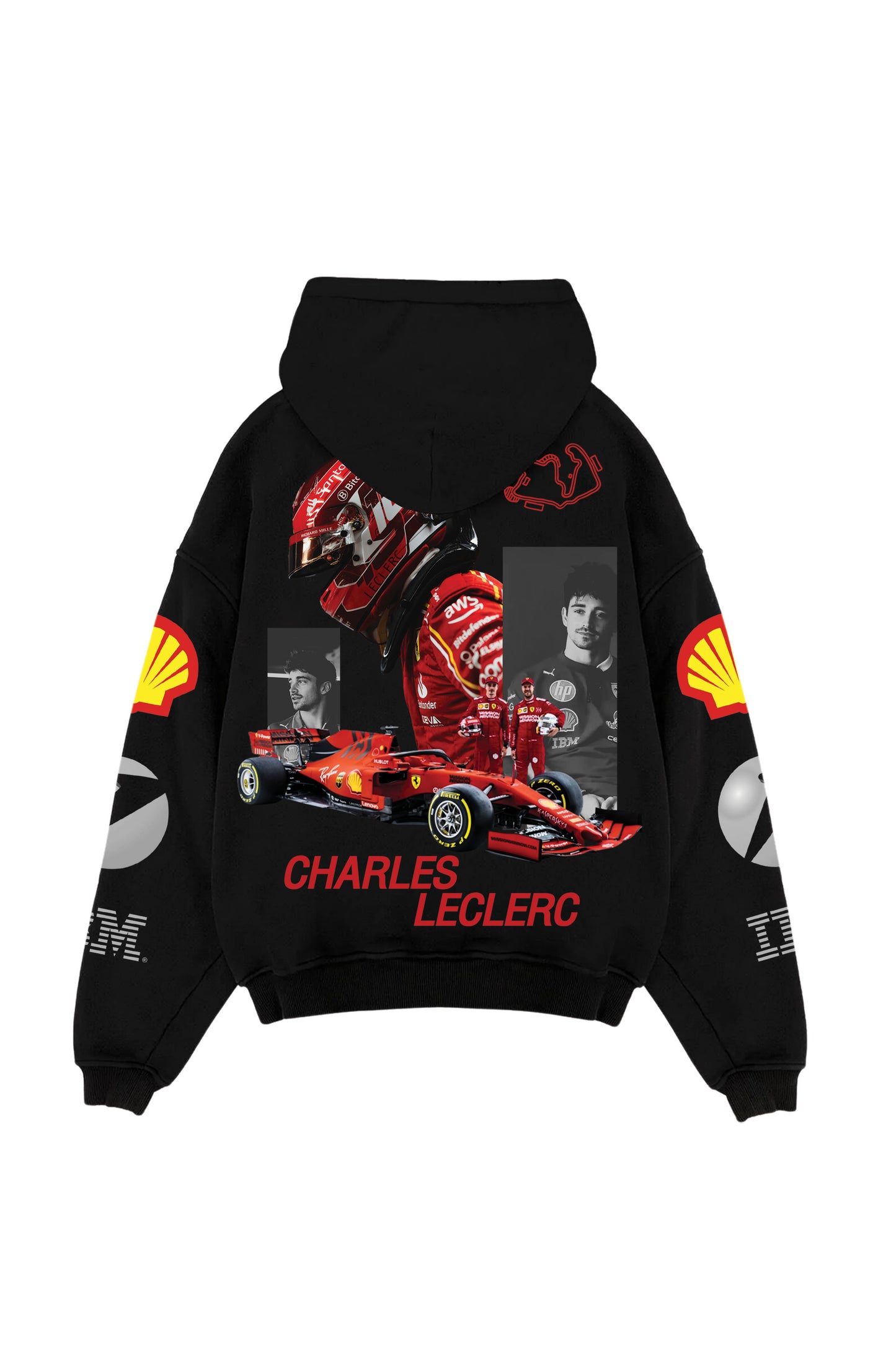 Charles Leclerc Designed Oversized Hoodie