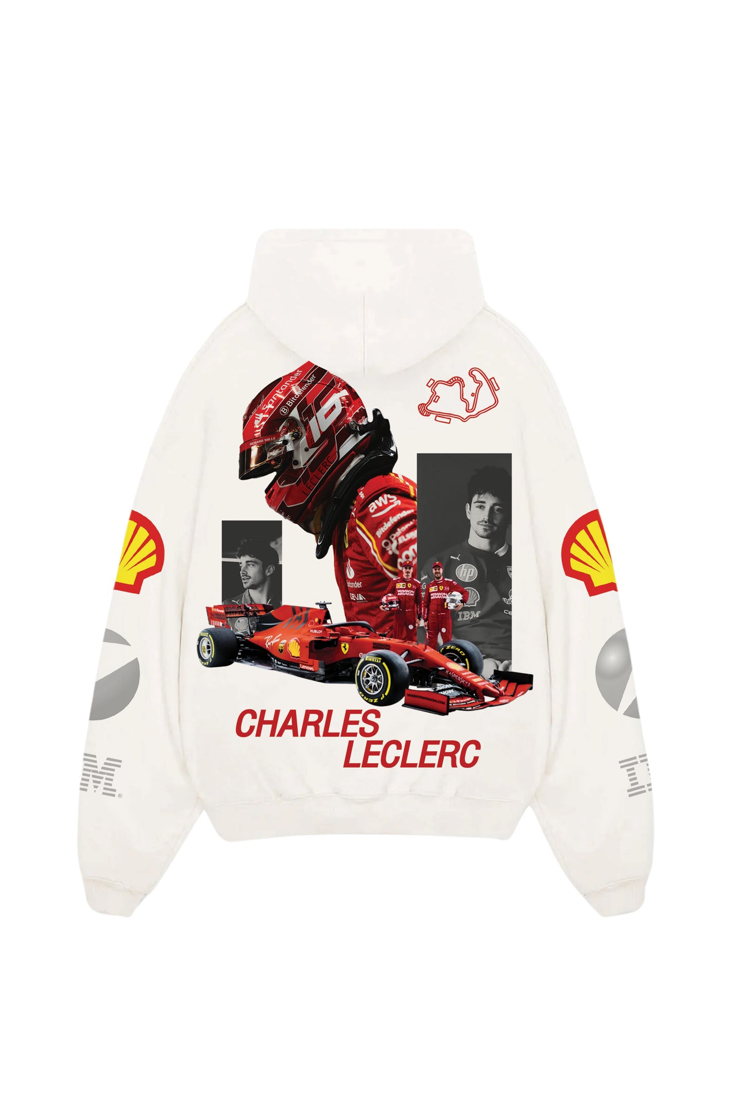 Charles Leclerc Designed Oversized Hoodie